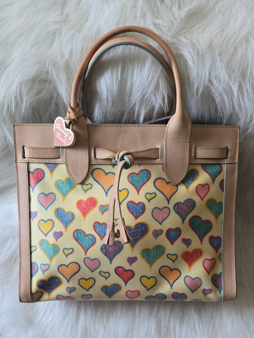 Dooney And Bourke Scribble Heart Bag